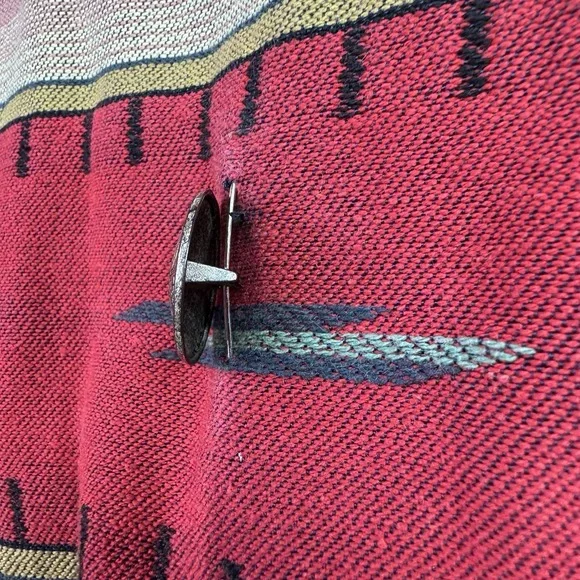 Vintage‎ RoughRider Circle T Vest Womens M/L SouthWestern Striped Concho Button - Picture 6 of 16